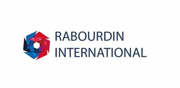 Logo Rabourdin International avec l'étoile du logo ACI GROUPE